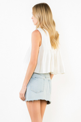 Jackie top in white