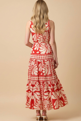 Kennedy maxi dress in red