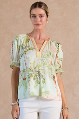 Peyton tropical blouse