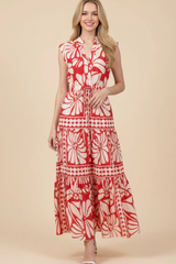 Kennedy maxi dress in red
