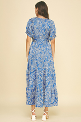 Leah maxi dress in blue