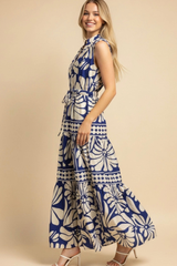 Kennedy maxi dress in blue