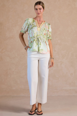 Peyton tropical blouse