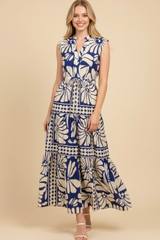 Kennedy maxi dress in blue