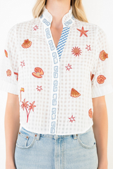 Claudia embroidered blouse