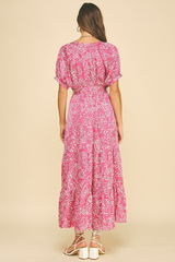 Leah maxi dress in pink