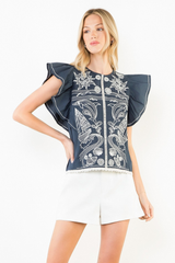 Jenny top in navy