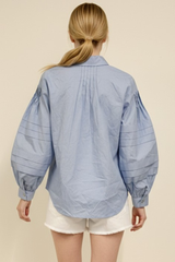 Lorainne blouse in blue