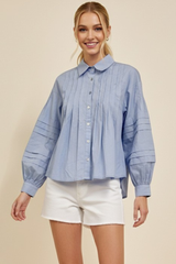 Lorainne blouse in blue