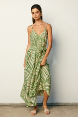 Meri palm print maxi