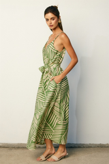 Meri palm print maxi