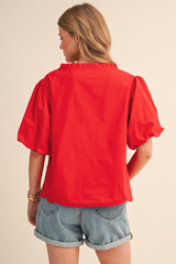 Eve top in red