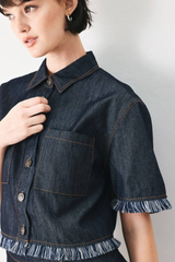 Betty crop denim jacket