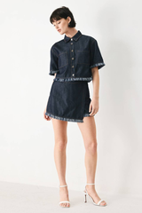 Betty crop denim jacket