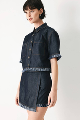 Betty crop denim jacket