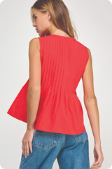 Cameron top in red