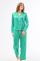 Gabby bow silk PJ pant