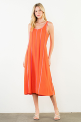 Mallory dress in orange