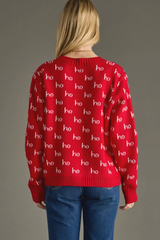 Ho Ho Sweater in Red