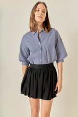 Hadley stripe blouse in navy