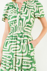 Rhonda dress in green