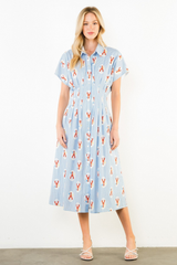 Brynlee lobster midi dress
