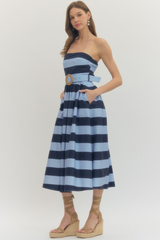 Brantley dress in bue