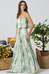 Gwen maxi dress in green
