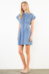 Blair mini dress in blue