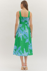 Halley midi dress in green