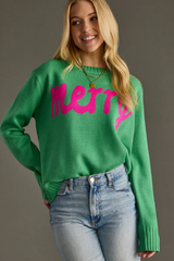 Merry Sweater in Grass Green