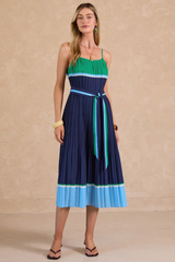 Keaton color block midi dress