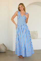 Martha maxi dress in blue