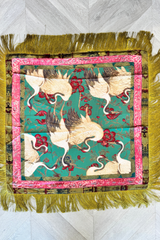 Fringe scarf in Emerald