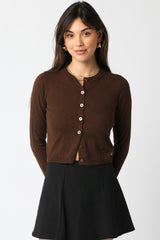 Bella cardigan in brown