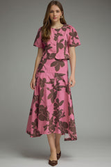 Birdi midi skirt in pink