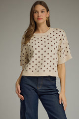 Mae sweater in ecru