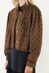 Perrin dot bubble hem jacket