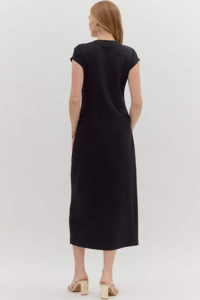 Hallie Cap Sleeve Midi Dress