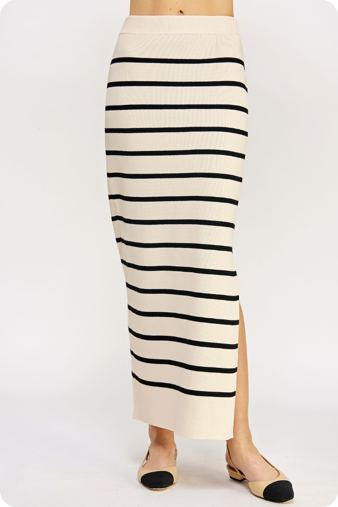 Alana Stripe Maxi Skirt