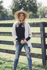 Perfect Shawl Vest in Cream