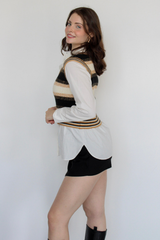 Letting Go Sweater Top in Beige