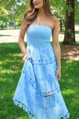 Safe Haven Midi Dress in Chambray