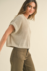 Cadie Short Sleeve Sweater