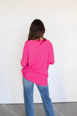 We're Dreaming Sweater in Electric Pink