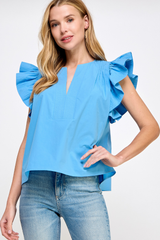 Charlie Flutter Sleeve Top