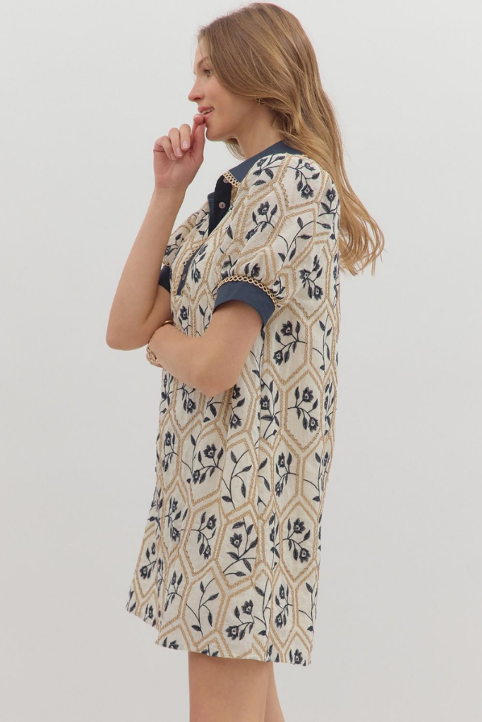 Hazel Floral Printed Mini Dress