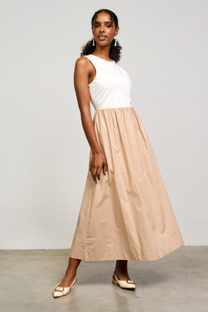 Emma Two Tone Maxi Dress
