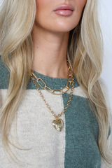 Love Club Chain Necklace in Gold