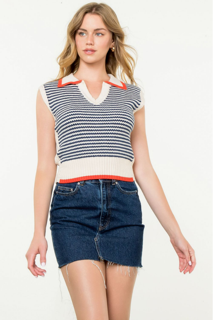 Sofia Sleeveless Sweater Vest